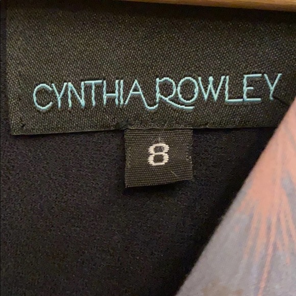 Cynthia Rowley Dress Size 8 Peacock Feather Print - Picture 5 of 6